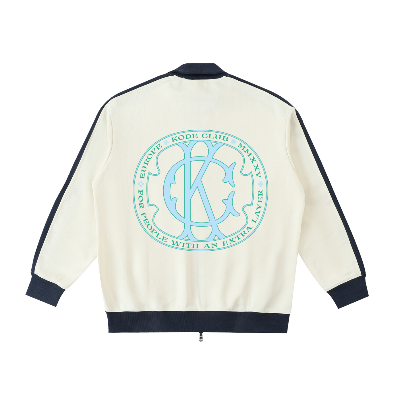 Contrast Trim Stand Collar Jacket