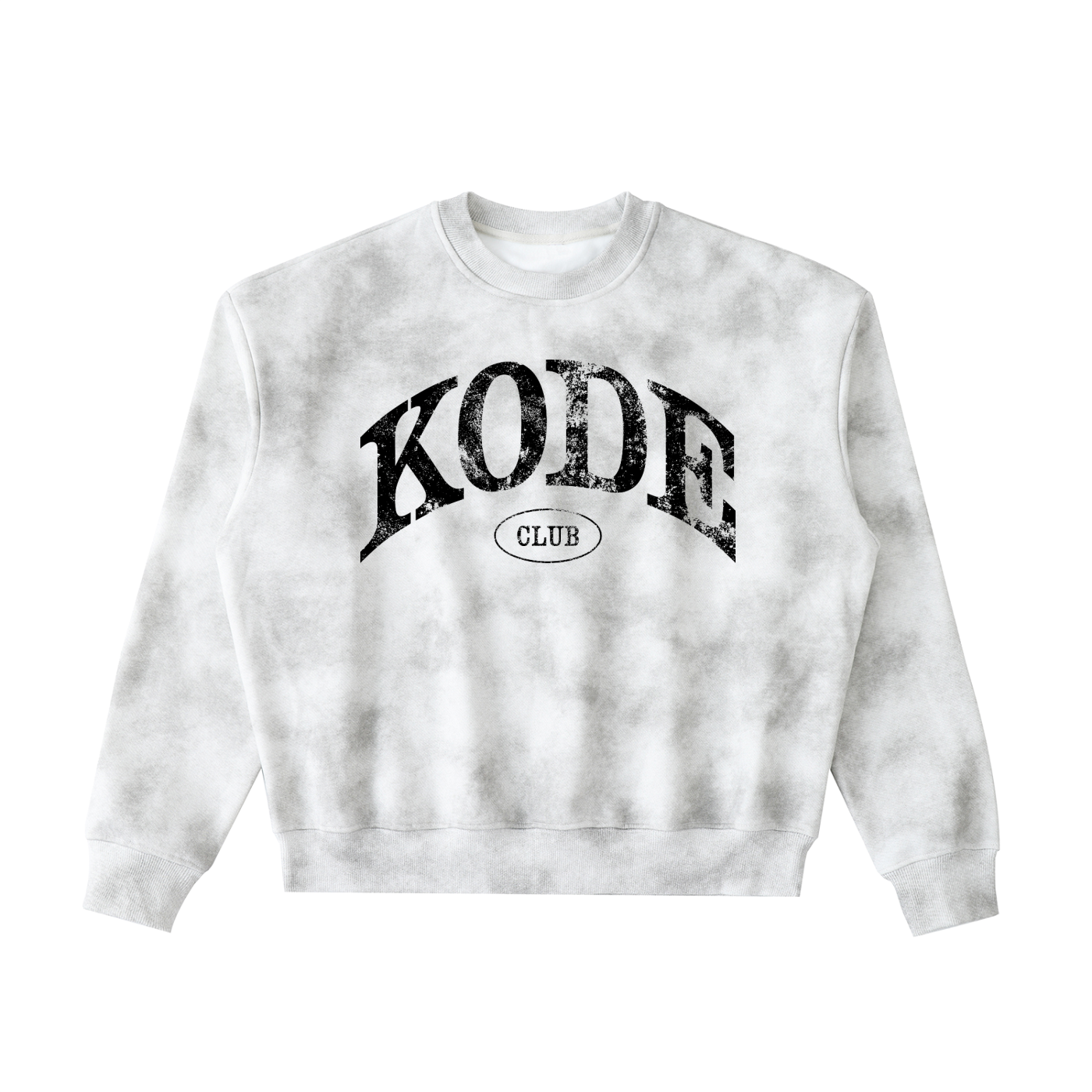 Dirty Washed Boxy Fleeced Sweatshirt