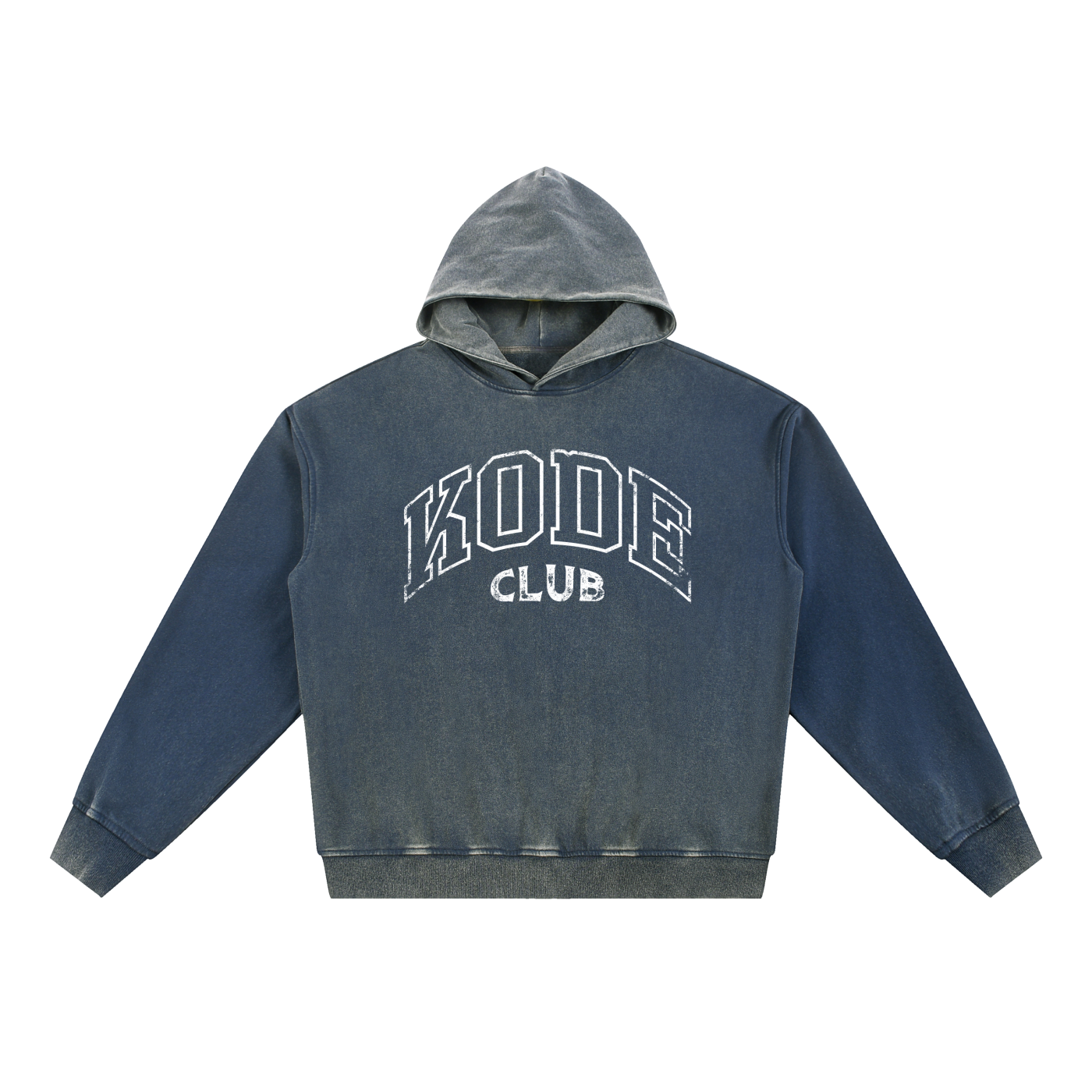 Vintage Washed Gradient Fleece Hoodie