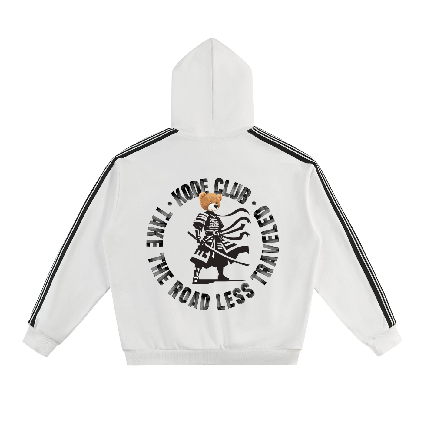 Side Stripe Drop-Shoulder Hoodie