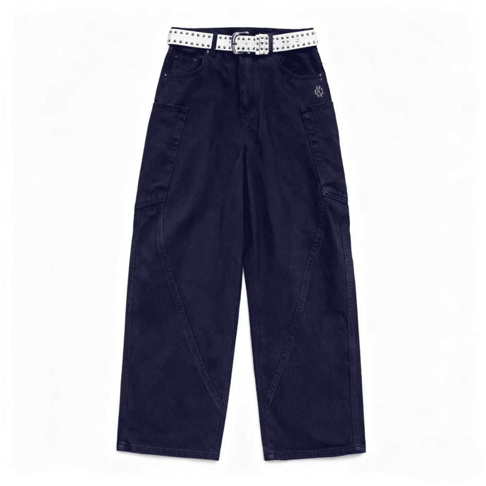 Unisex Loose Fit Straight-Leg Washed Basic Jeans