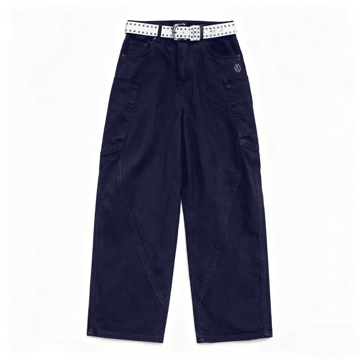 Unisex Loose Fit Straight-Leg Washed Basic Jeans