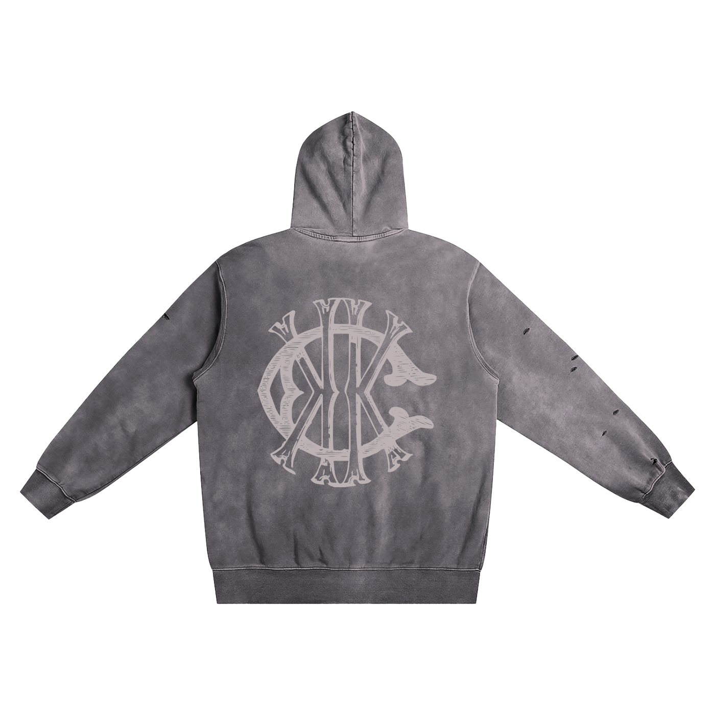 Distressed Vintage Wash Hoodie