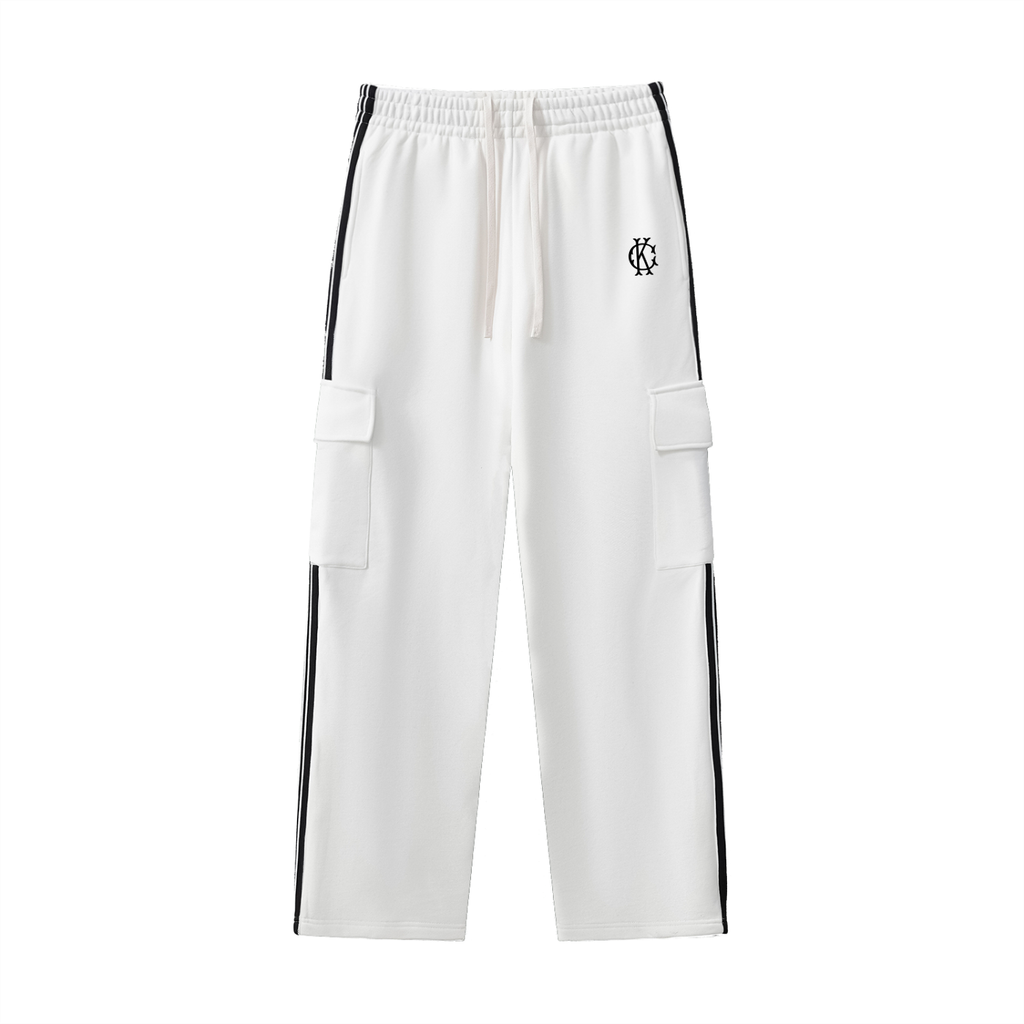 Side Stripe Straight-Leg Pants