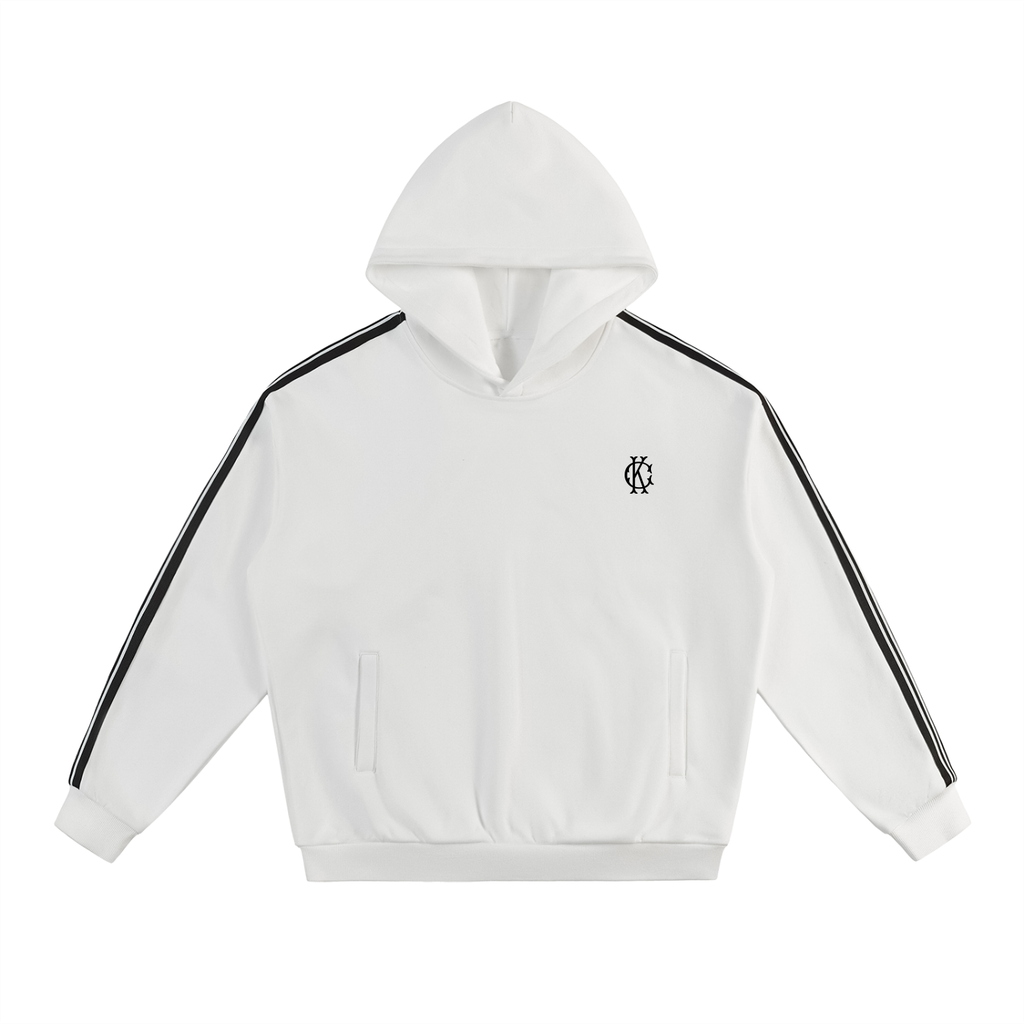 Side Stripe Drop-Shoulder Hoodie