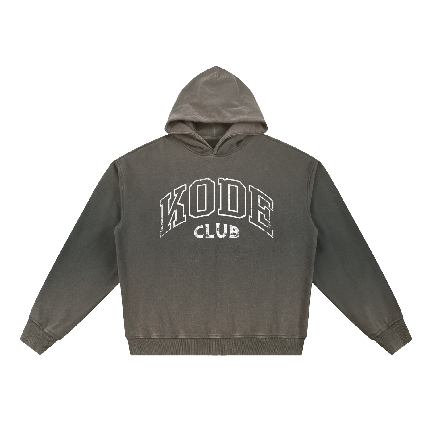 Vintage Washed Gradient Fleece Hoodie