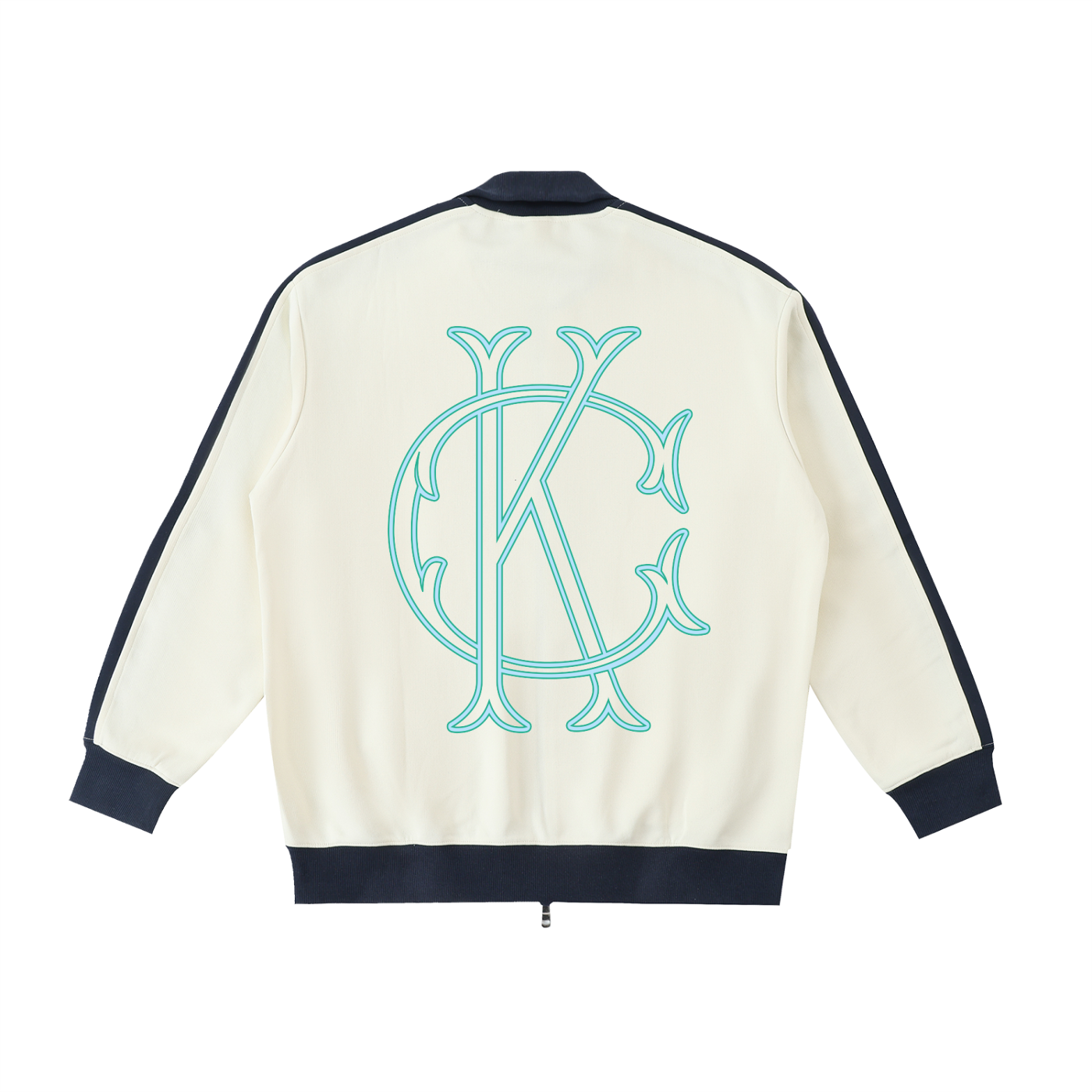 Contrast Trim Stand Collar Jacket