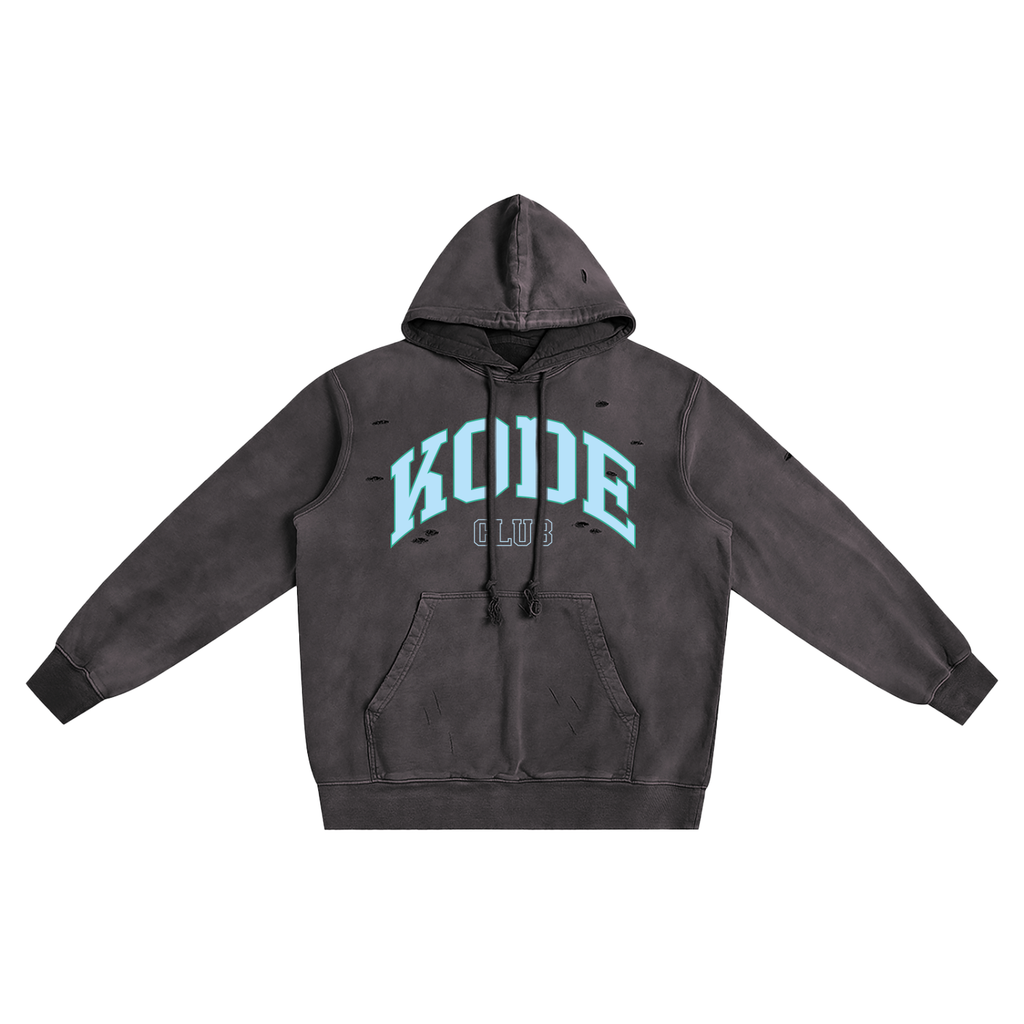 Distressed Vintage Wash Hoodie