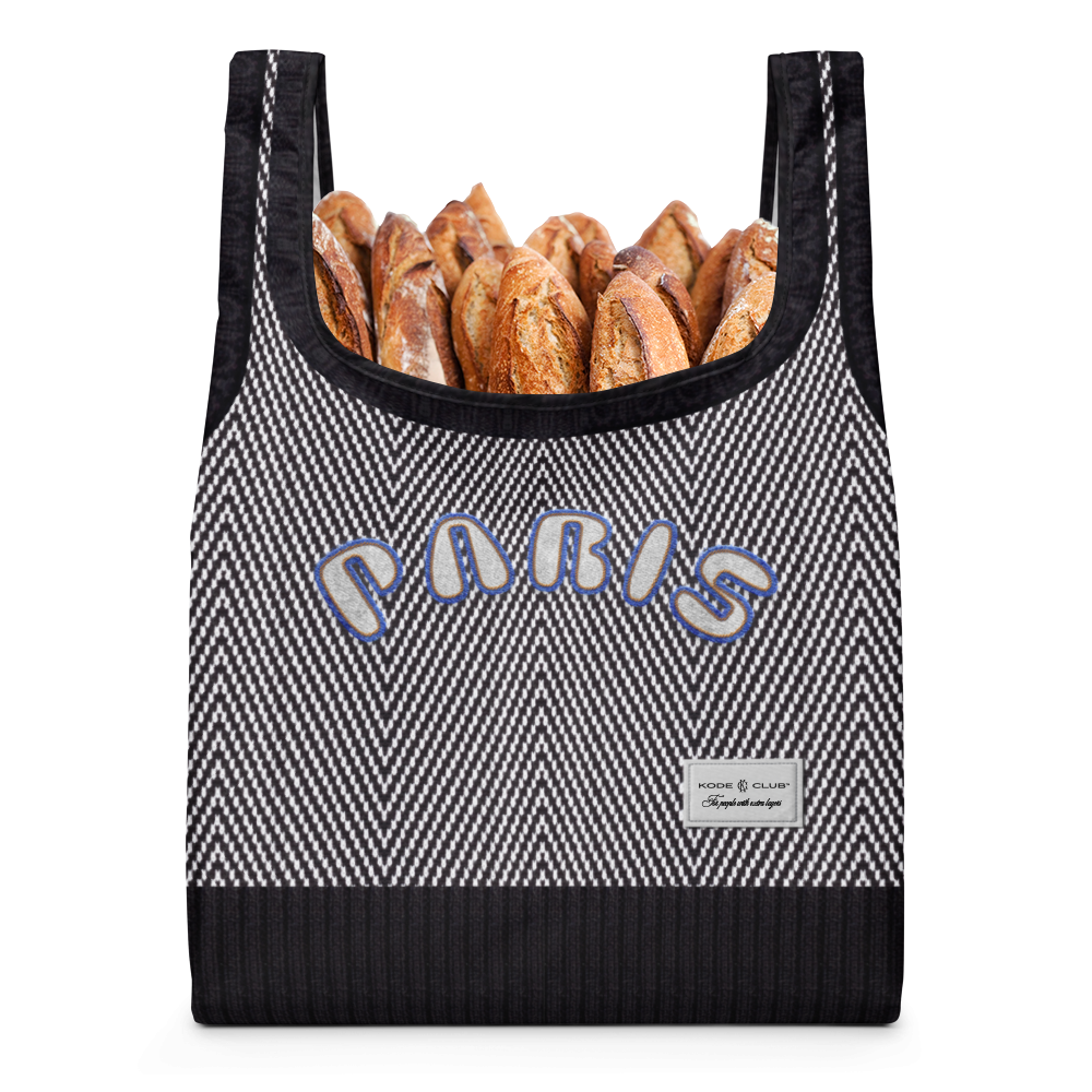 Creative Shopping bag - 100% polyester with printed mesh.