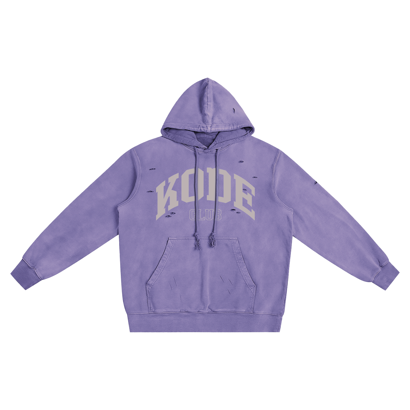 Distressed Vintage Wash Hoodie