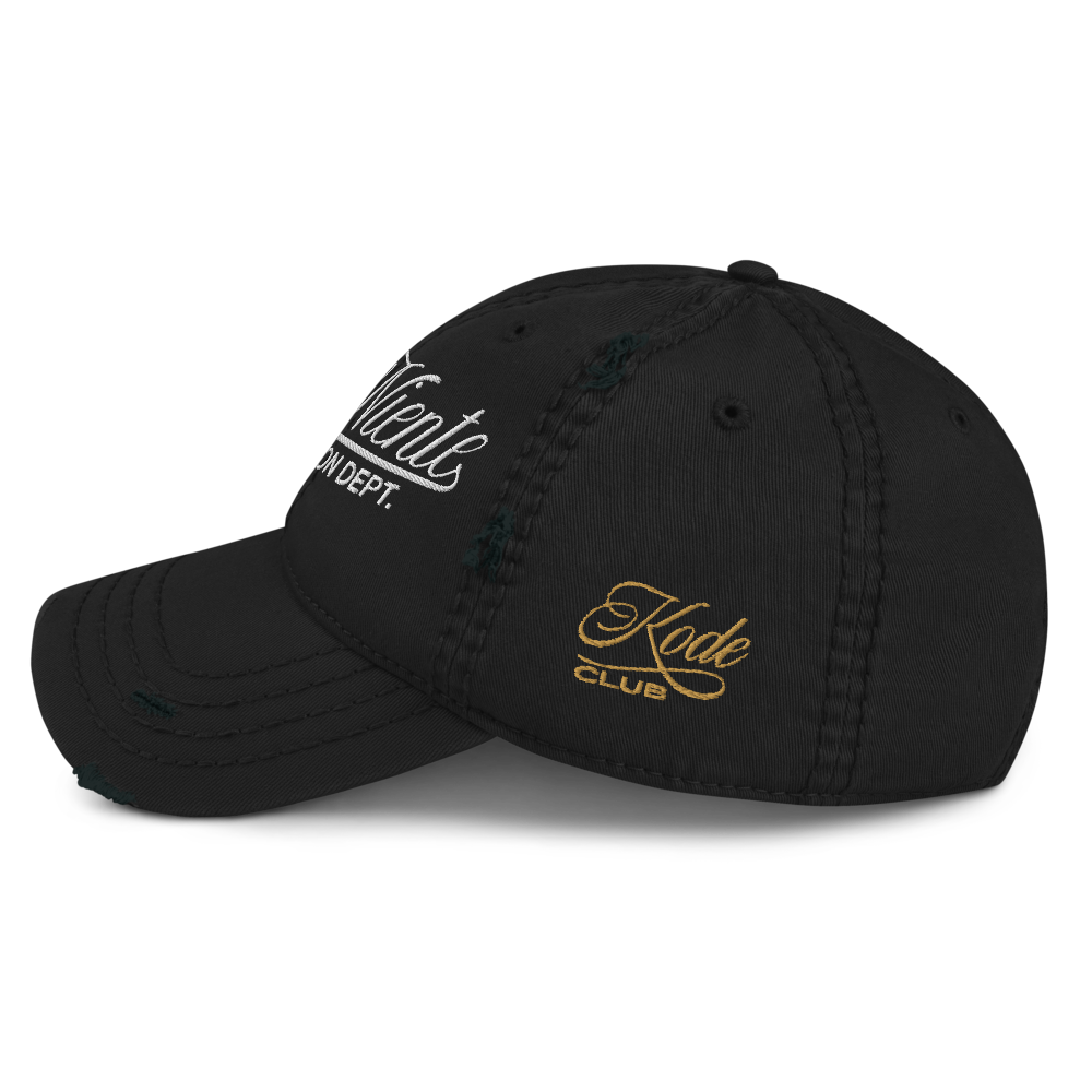 Fun Distressed Dad Hat Embroidery