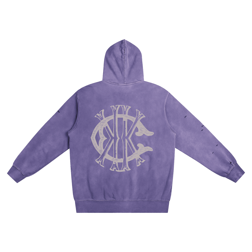 Distressed Vintage Wash Hoodie