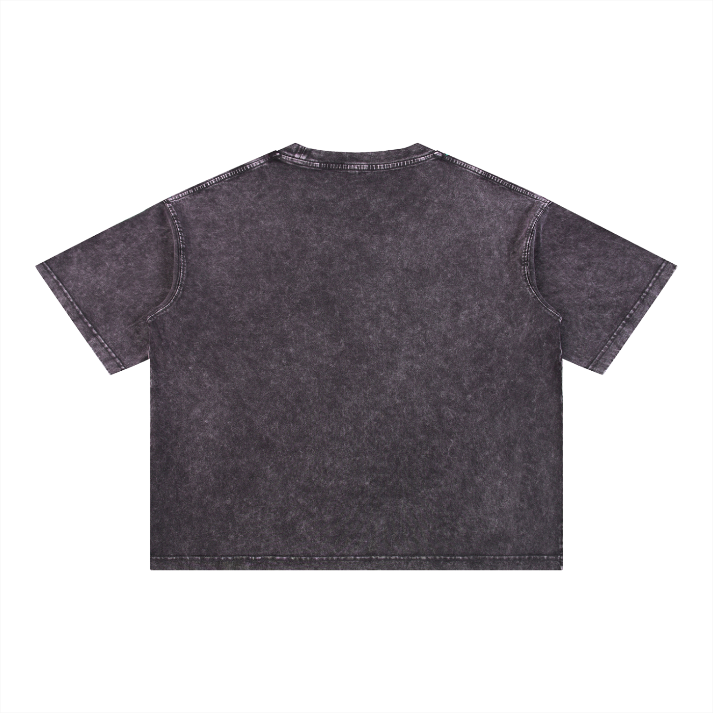 Realistic Button Print Design (Print Only) - Mineral Wash Boxy Cotton T-Shirt