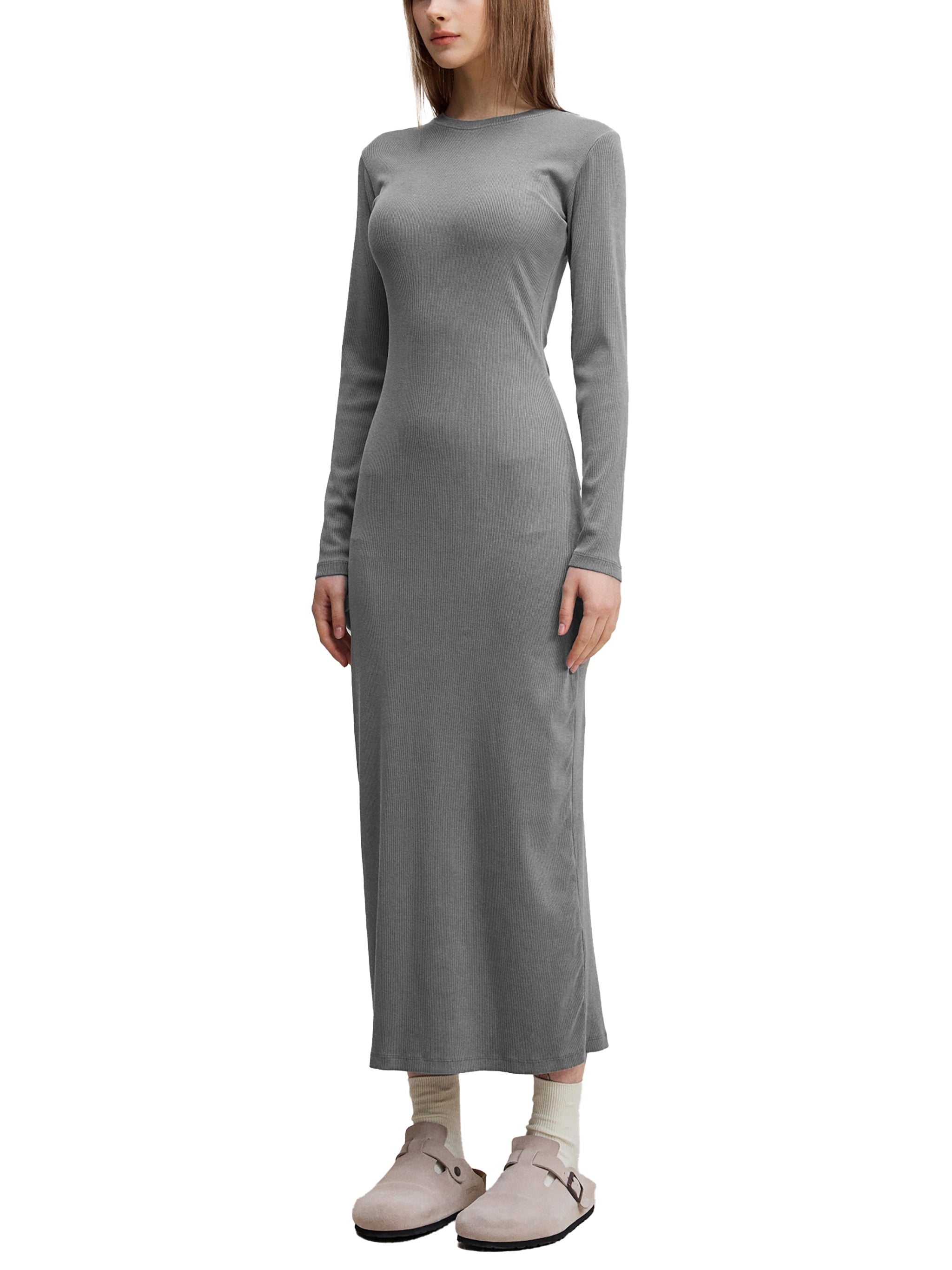 Dyed Washed Slit Maxi Dress