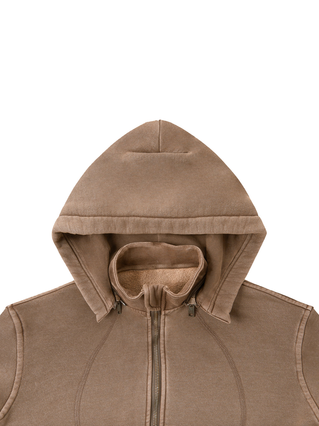 Vintage Washed Cropped Fleece Hoodie